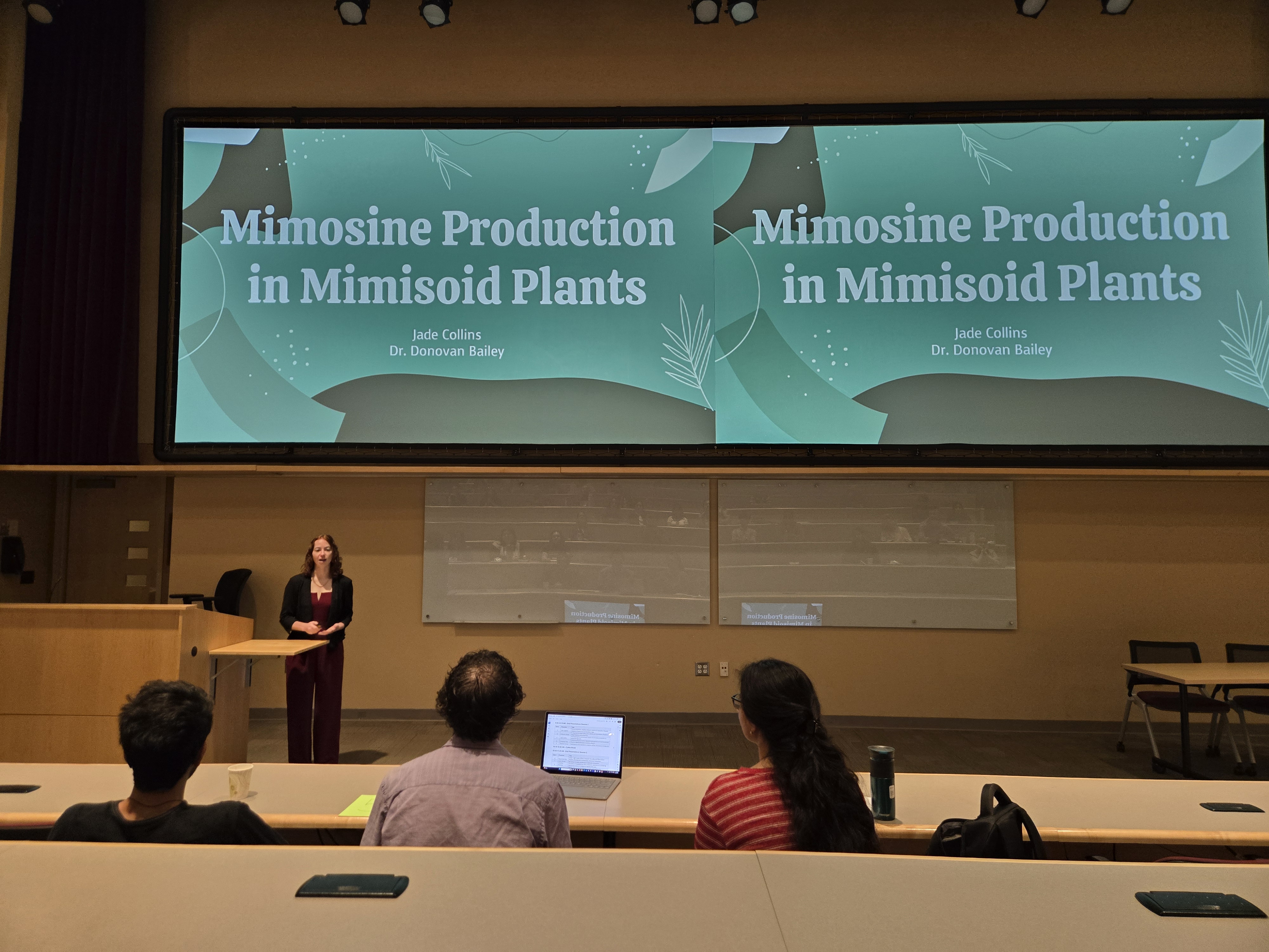 Jade Collins presenting at URCAS